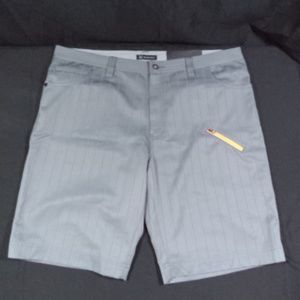INC Mens Gray Striped Shorts Reg. Length Sz 40 NWT